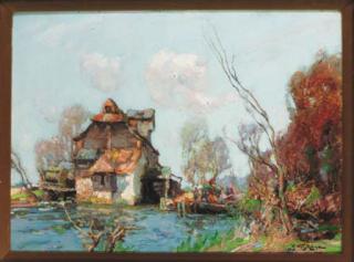 William Watt Milne - Old Mill on the Ouse