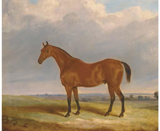 William Webb - A bright bay in a landscape