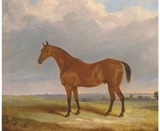 William Webb - A bright bay in a landscape