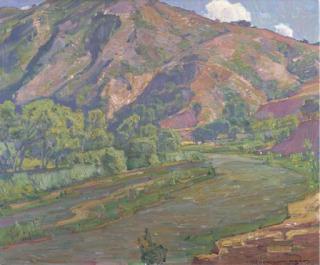 William Wendt - Brown And Green