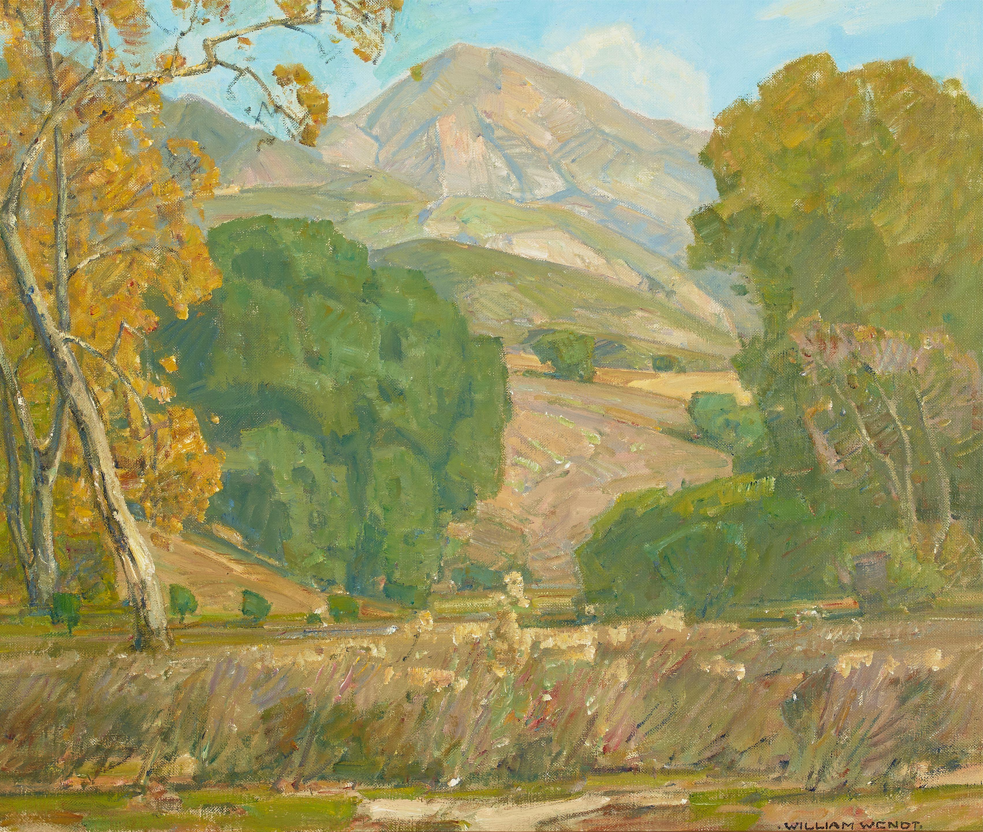William Wendt - Midsummer 25 1/2 x 30 1/4 in. framed 33 x 38 in.