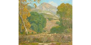 William Wendt - Midsummer 25 1/2 x 30 1/4 in. framed 33 x 38 in.