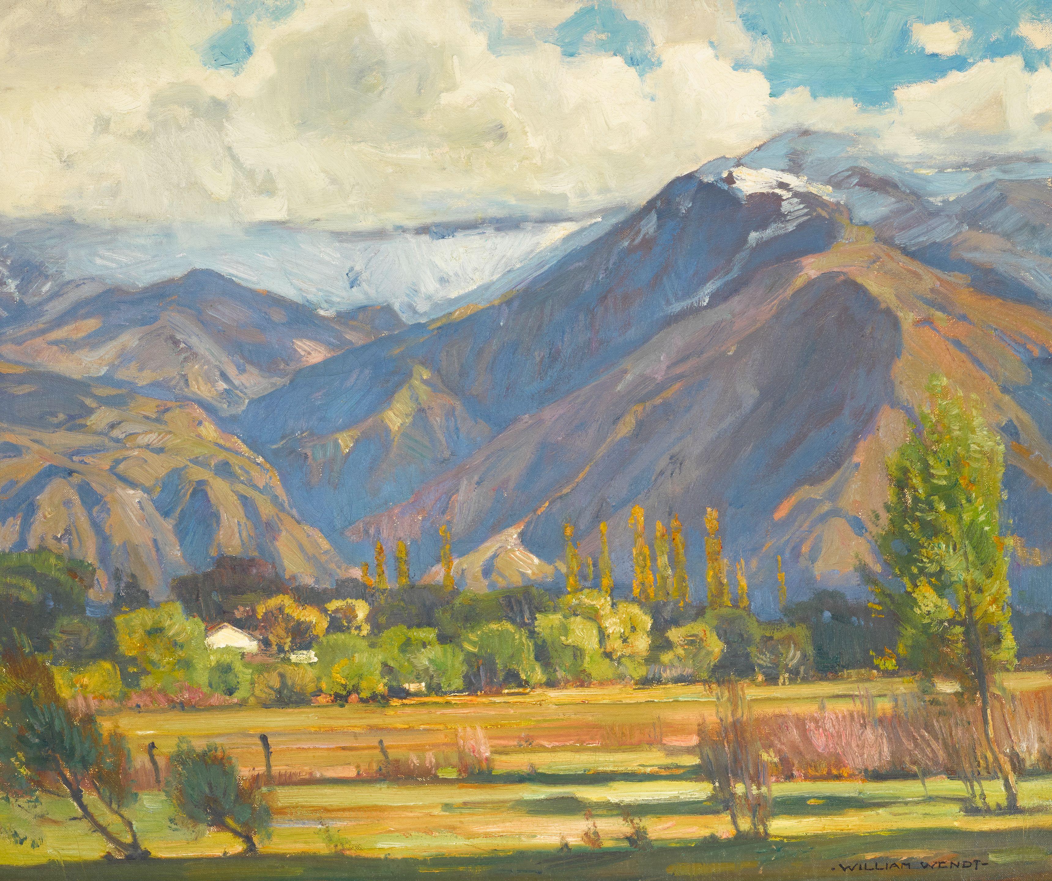 William Wendt - Snow above the ranch