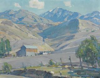 William Wendt - The Hill Barn