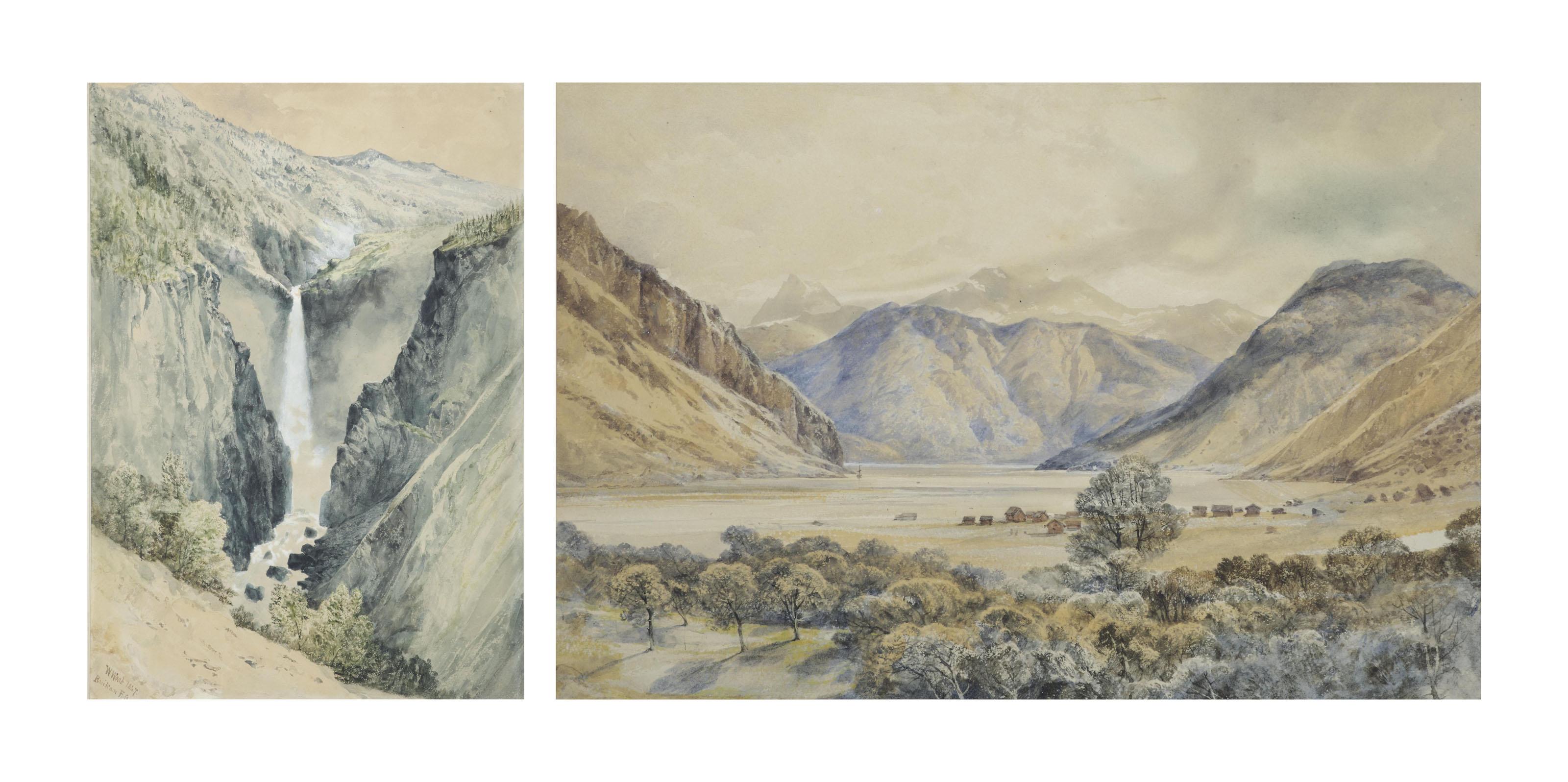 William West - A view of the Rjukanfossen waterfall in Telemark, Norway