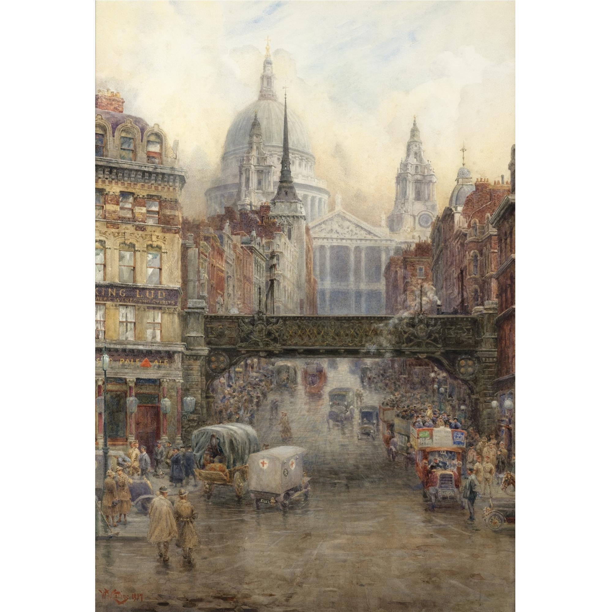 William Wiehe Collins - St Paul\'S And Ludgate Hill, 1917