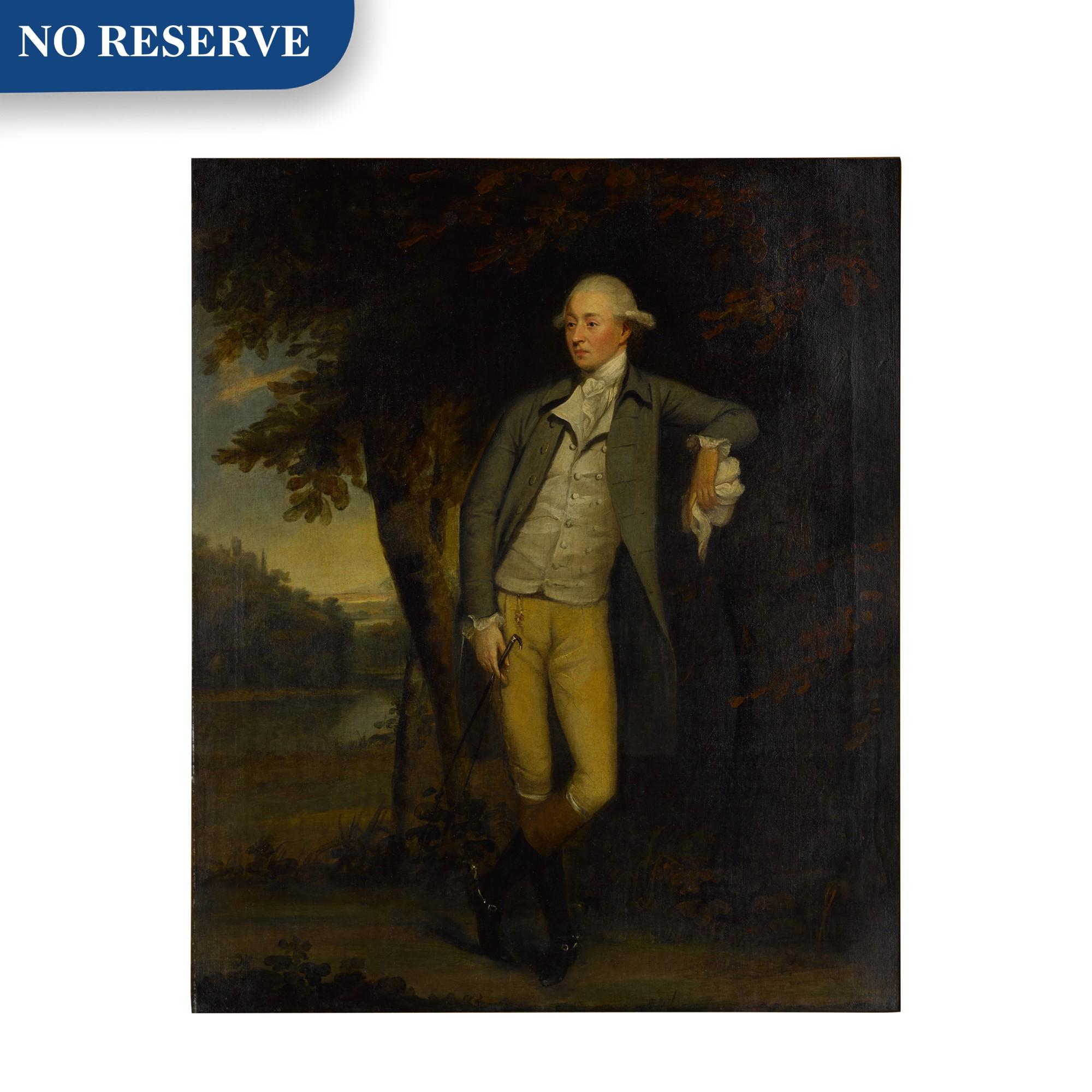 William Williams - Portrait of a gentleman in a landscape, full length