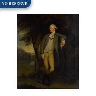 William Williams - Portrait of a gentleman in a landscape, full length