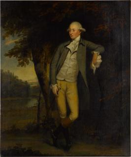 William Williams - Portrait of a gentleman in a landscape, full length