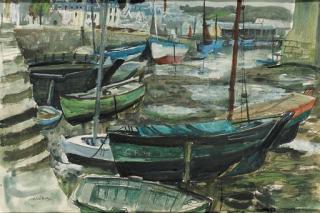 William Wilson, R.S.A., R.S.W. - The Harbour, Concarneau