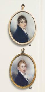 William Wood - William Duncan The Younger Of Rectalrig, In Blue Coat With Black Collar, White Waistcoat And Tied Cravat