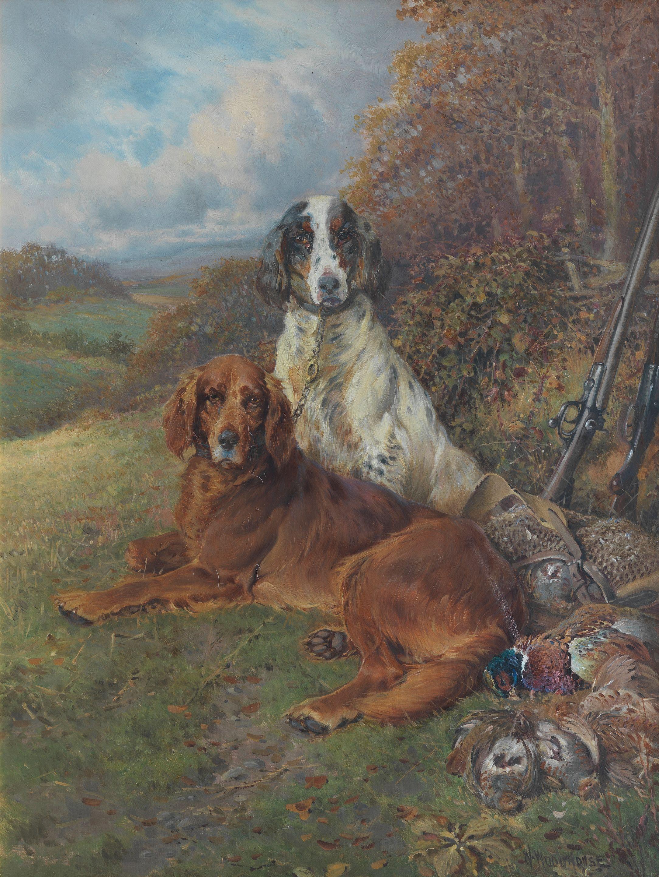 William Woodhouse - Setters with the day\'s shoot