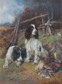 William Woodhouse - Spaniels with the day\'s bag