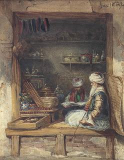 William Wyld - An Arab merchant in the Souk, Algiers