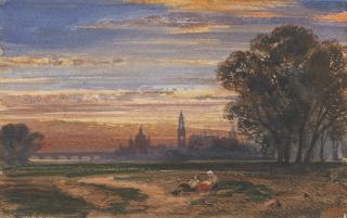 William Wyld - Dresden at sunset