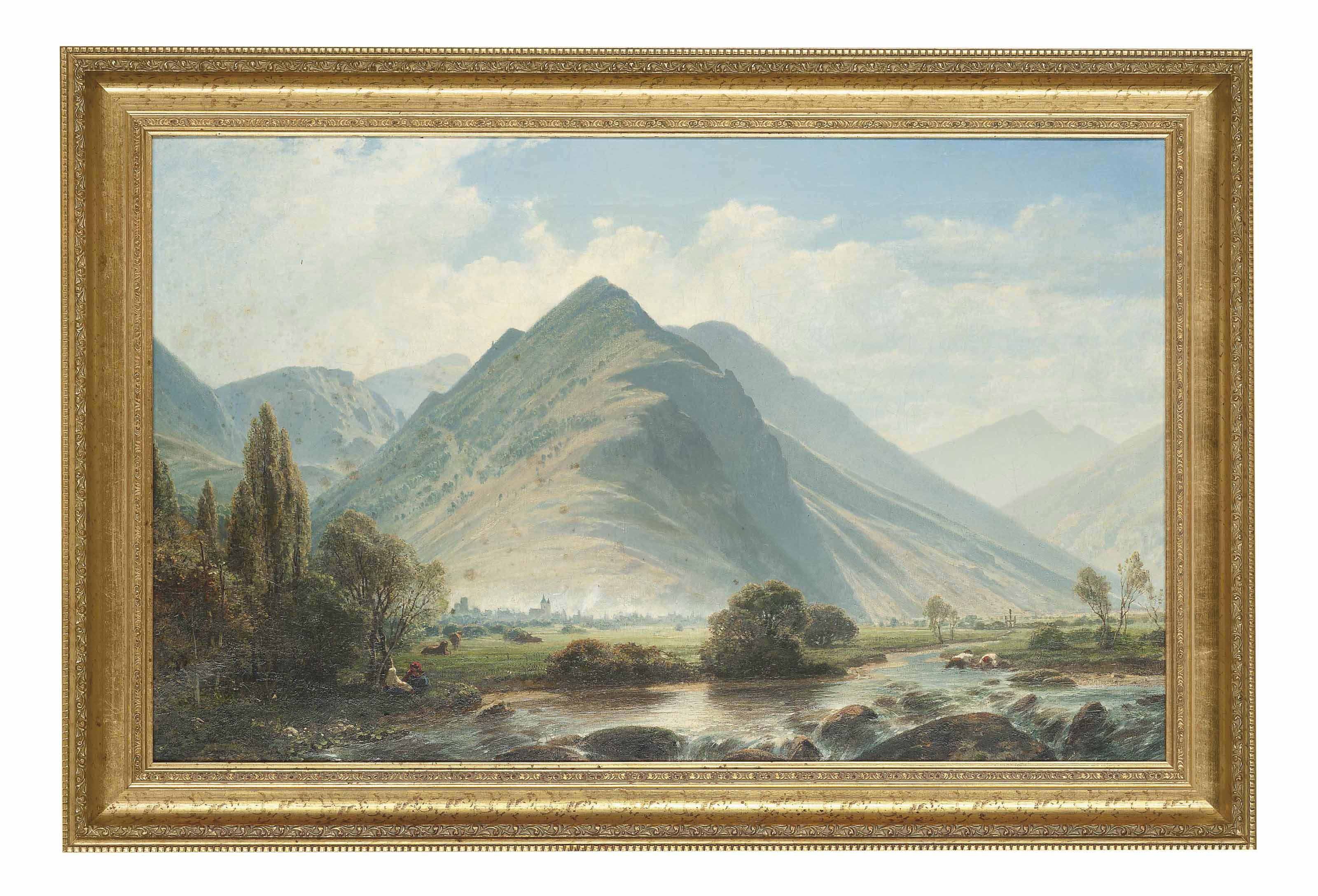 William Wyld - Mountainous Landscape Near Lourdes