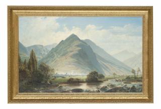 William Wyld - Mountainous Landscape Near Lourdes