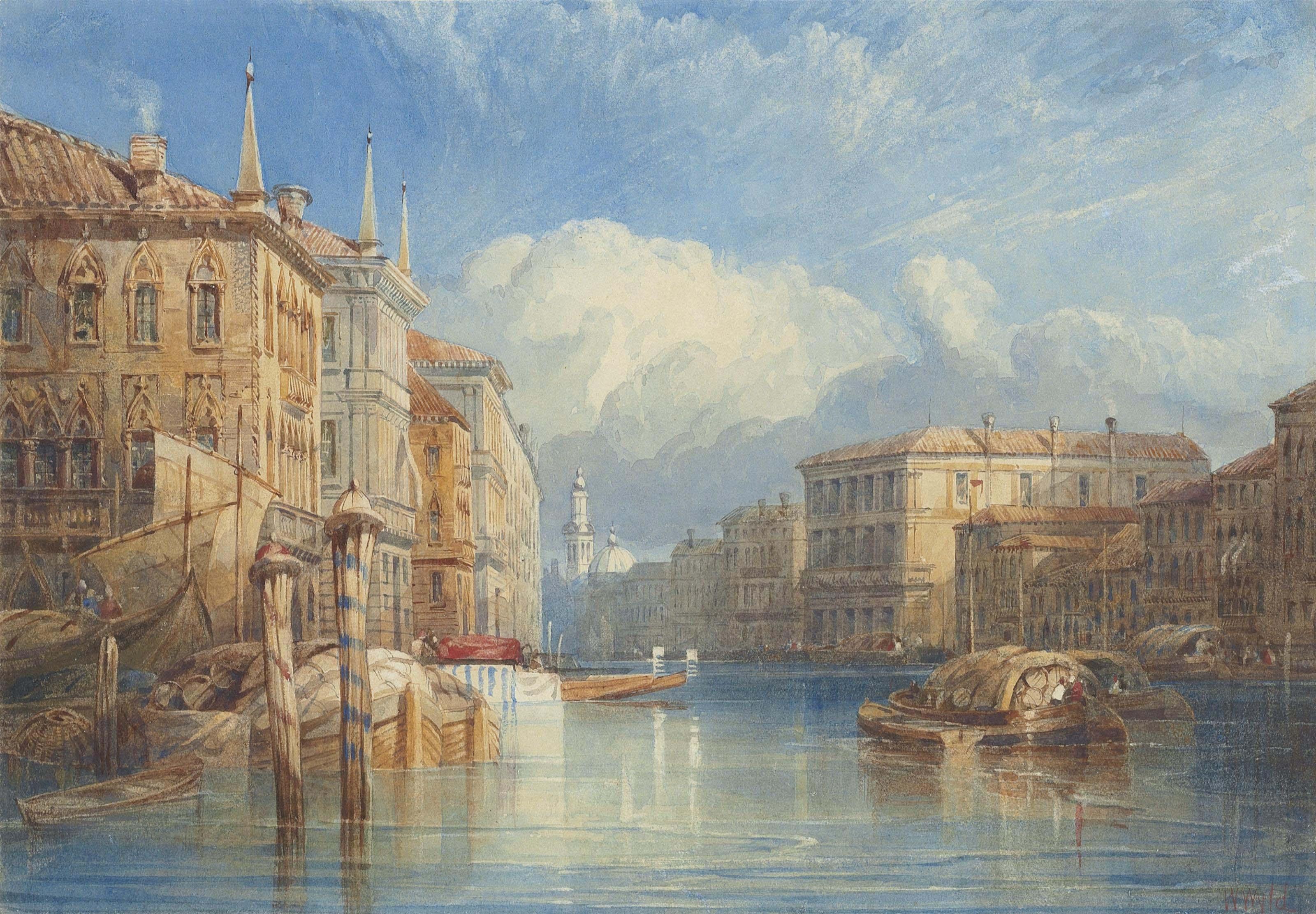 William Wyld - On the Grand Canal, Venice