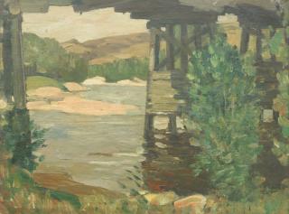 William York Macgregor RSA RSW - Broomhill Bridge on the Spey