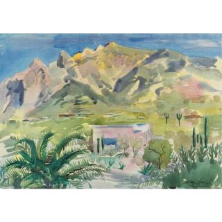 William Zorach - A View Of Tucson, Arizona