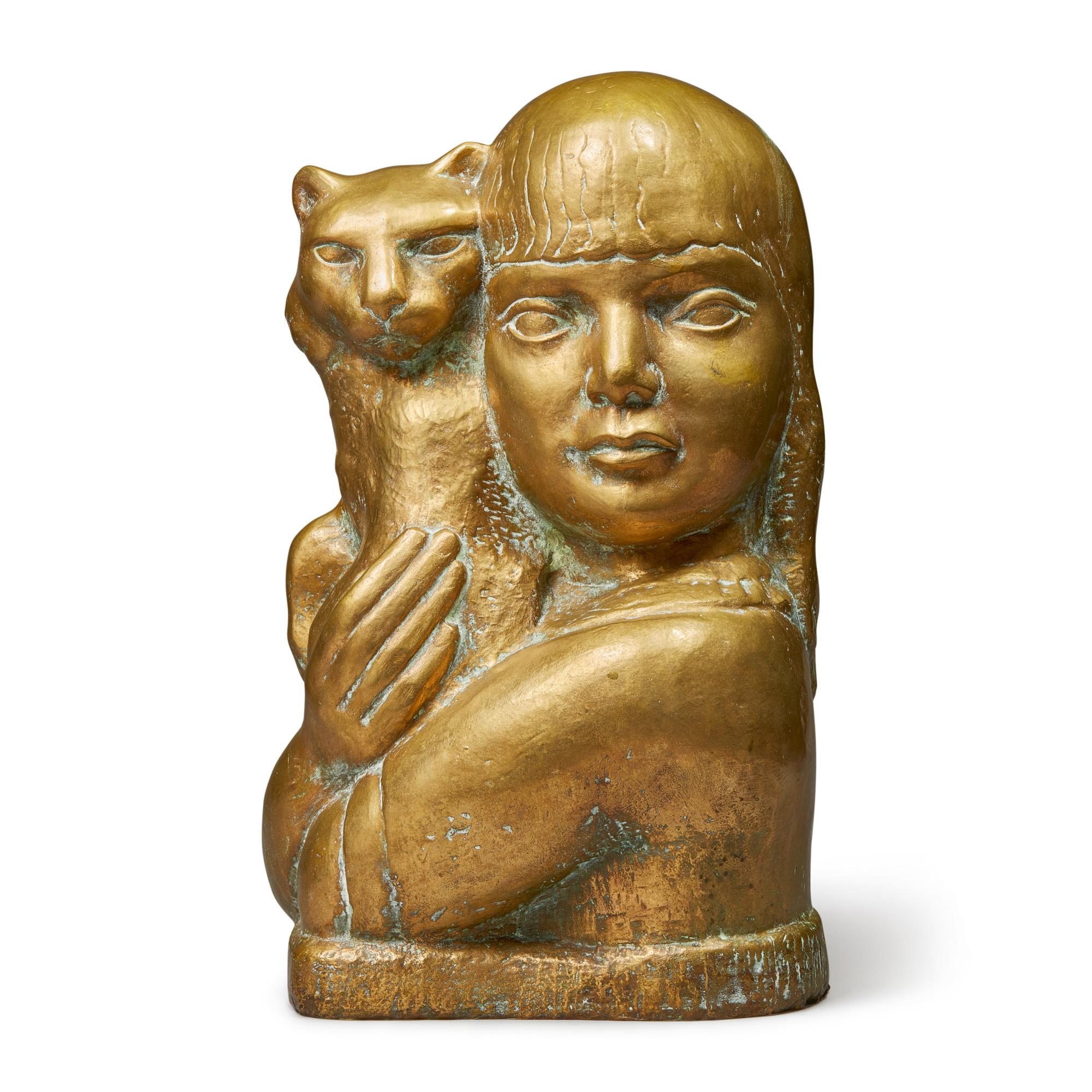 William Zorach - Child With Cat