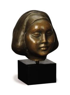 William Zorach - Head of a girl