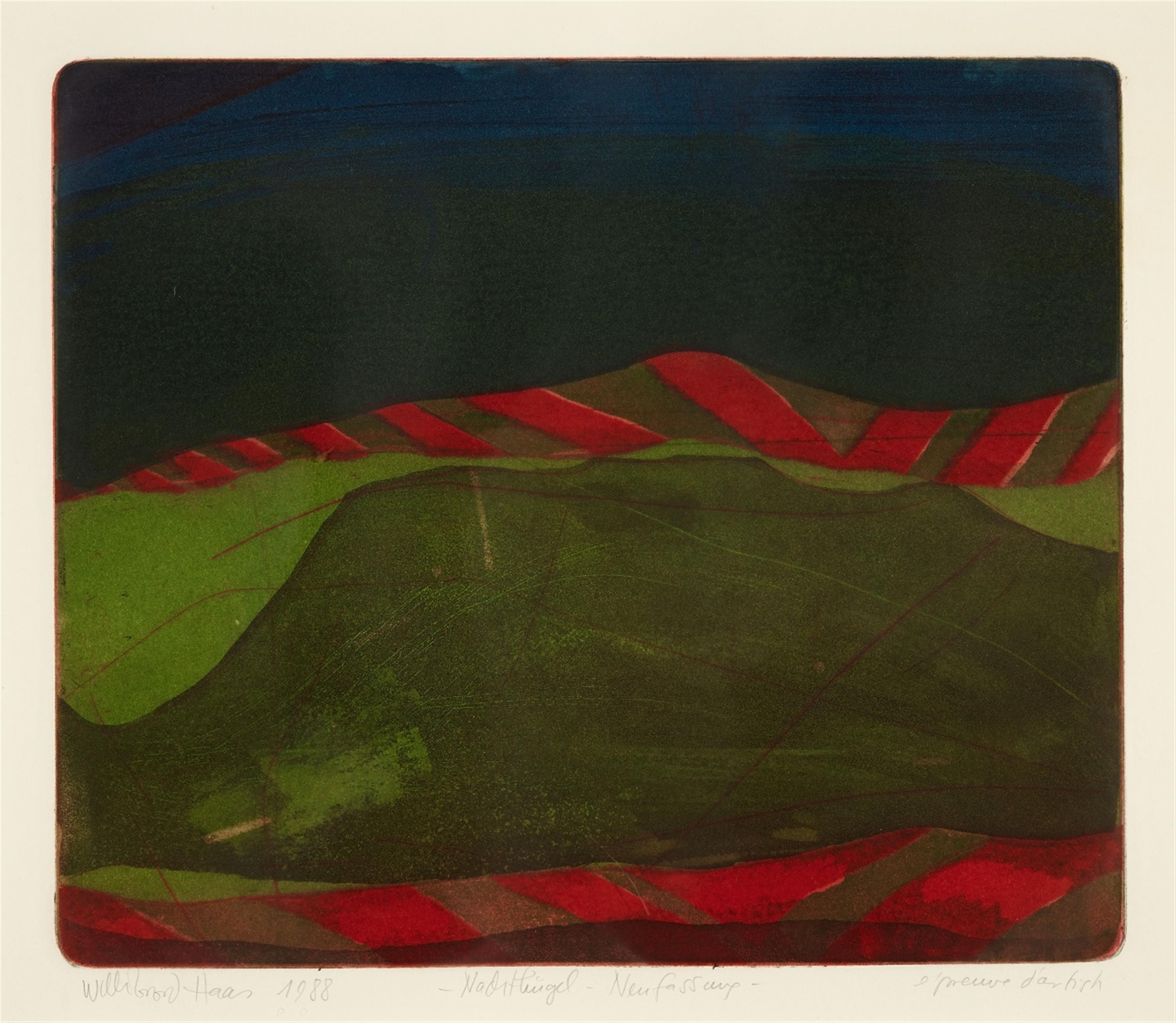 Willibrord Haas - Nachthügel - Neufassung