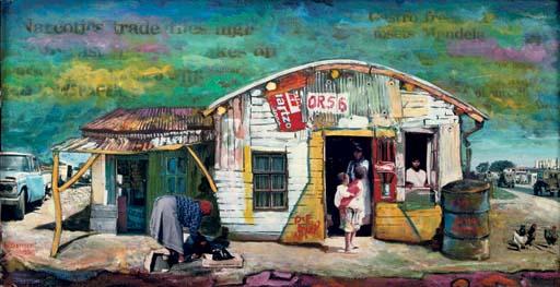 Willie Bester - South African street scene