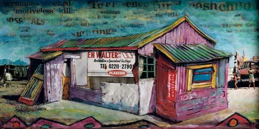 Willie Bester - Street scene