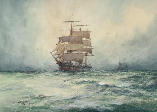 Willliam Minshall Birchall - O\'er restless waters