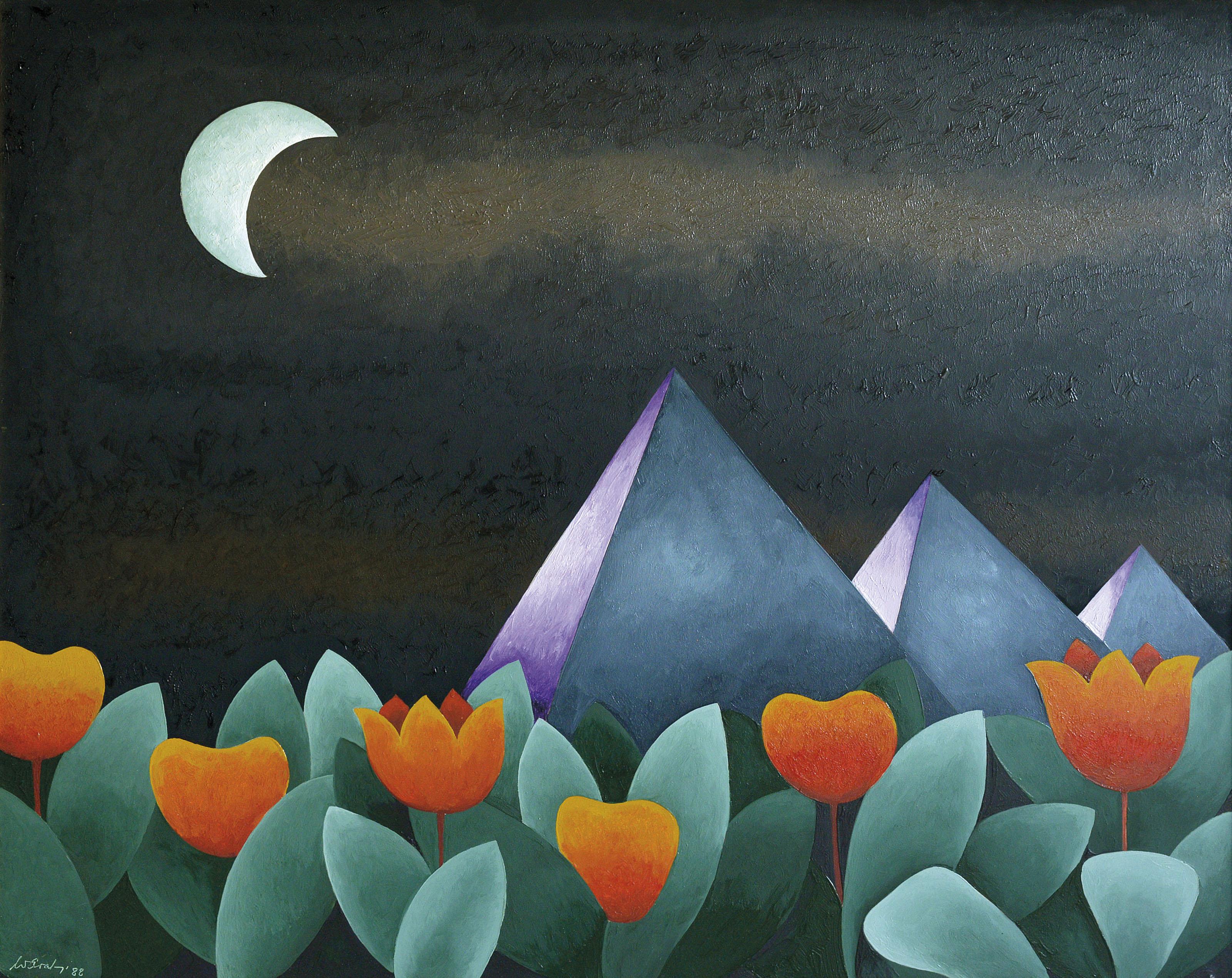 Willy Aractingi - Clair de Lune sur les Pyramides