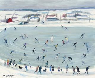 Willy James - Les patineurs sur l\'étang gelé