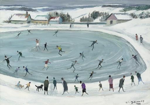 Willy James - L\'Étang Gelé Aux Patineurs