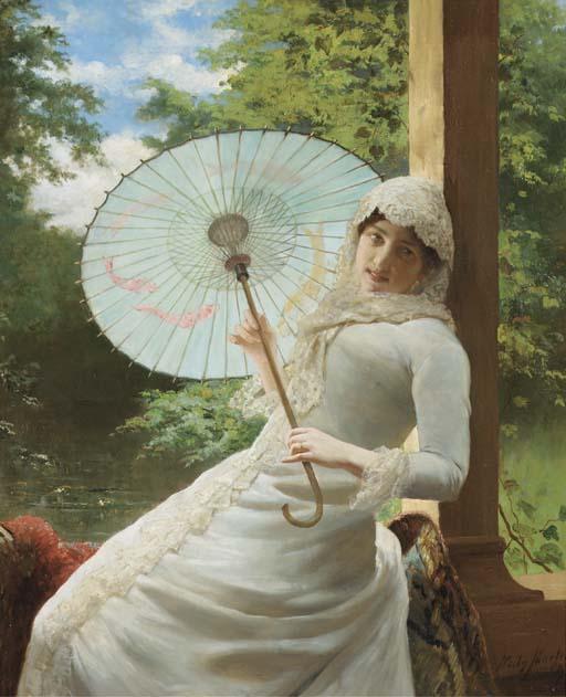 Willy Martens - Sur la veranda: a seductive glance