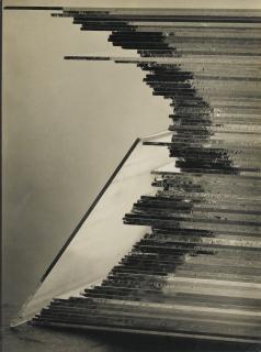 Willy Otto Zielke - Glasplattenstapel I, (Entassement De Plaques De Verre I/ Staking Of Glass Plates I), 1929Vintage Silver Print. On The Reverse, Signed In Pencil. With Annotations In Pencil By An Unknown Hand.