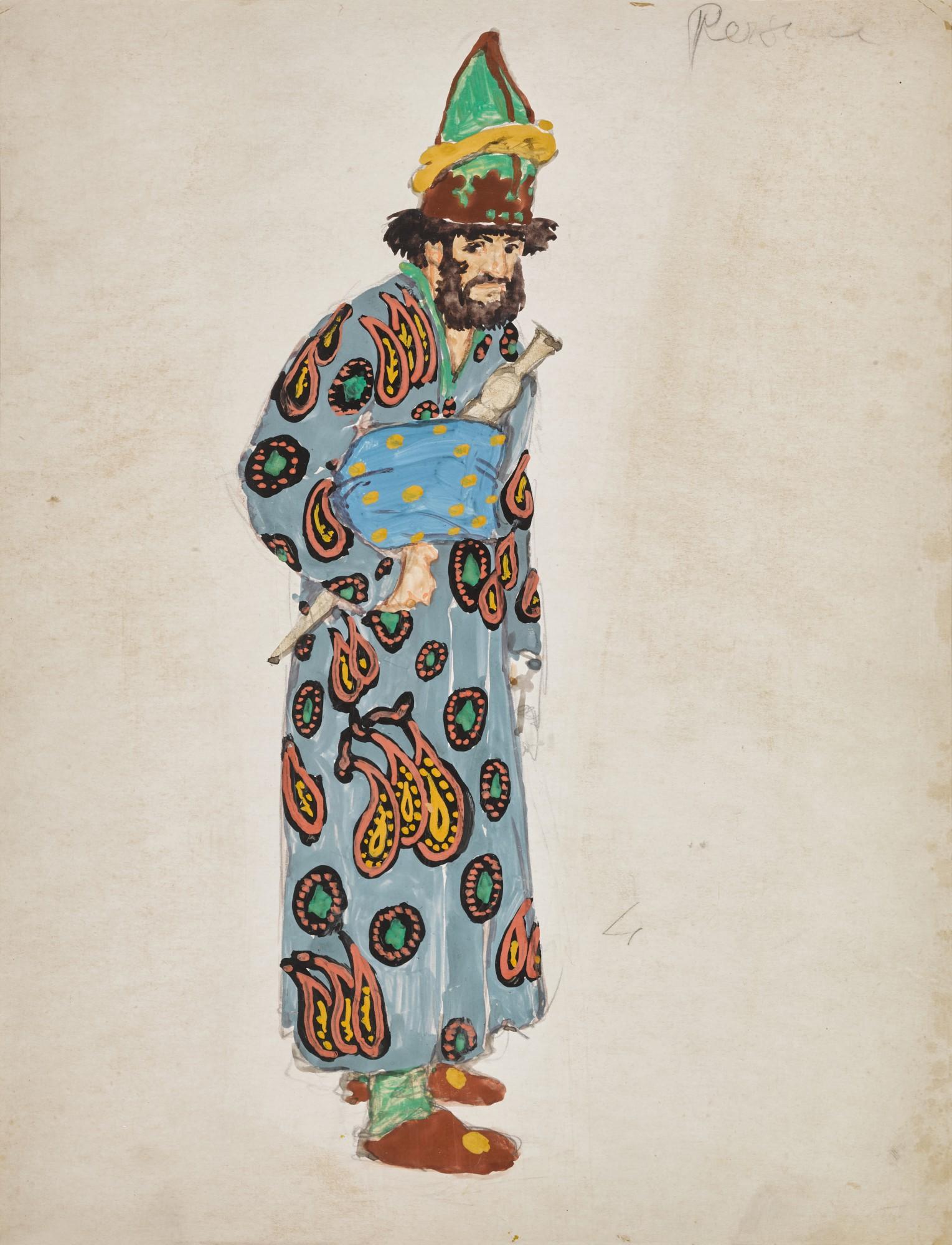 Willy Pogany - Two Costume Designs for Le Coq d’Or; One for Hamlet; One for Ophelia