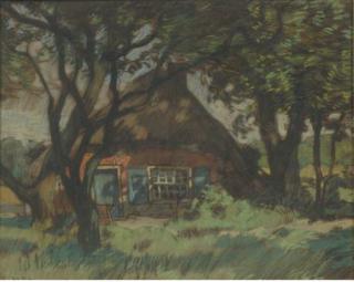Willy Sluiter - A farm amongst trees