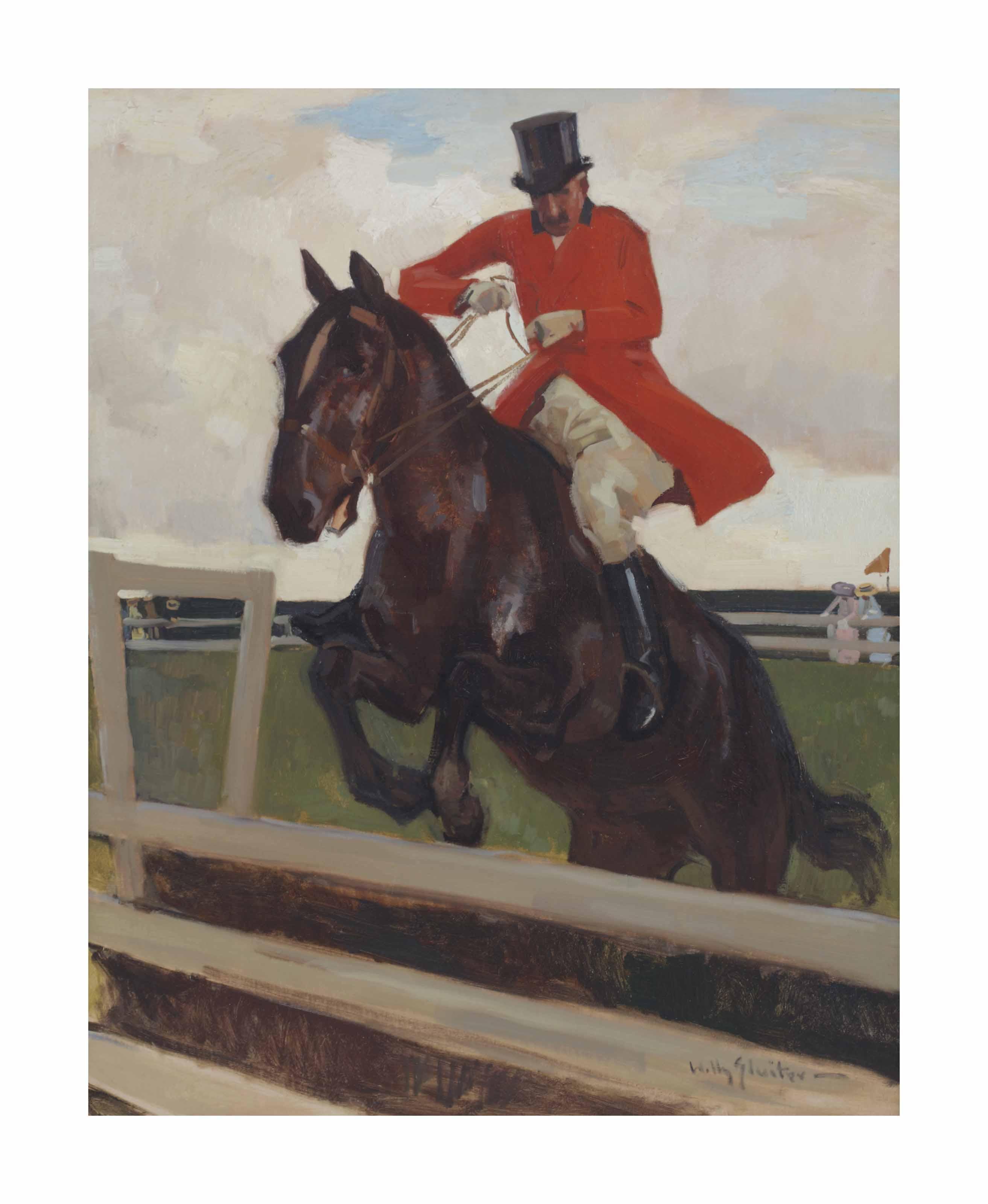 Willy Sluiter - A jumping jockey