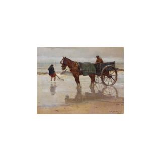 Willy Sluiter - A Shell-Fisher On The Beach