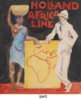 Willy Sluiter - Holland-Africa Line - A Poster Design
