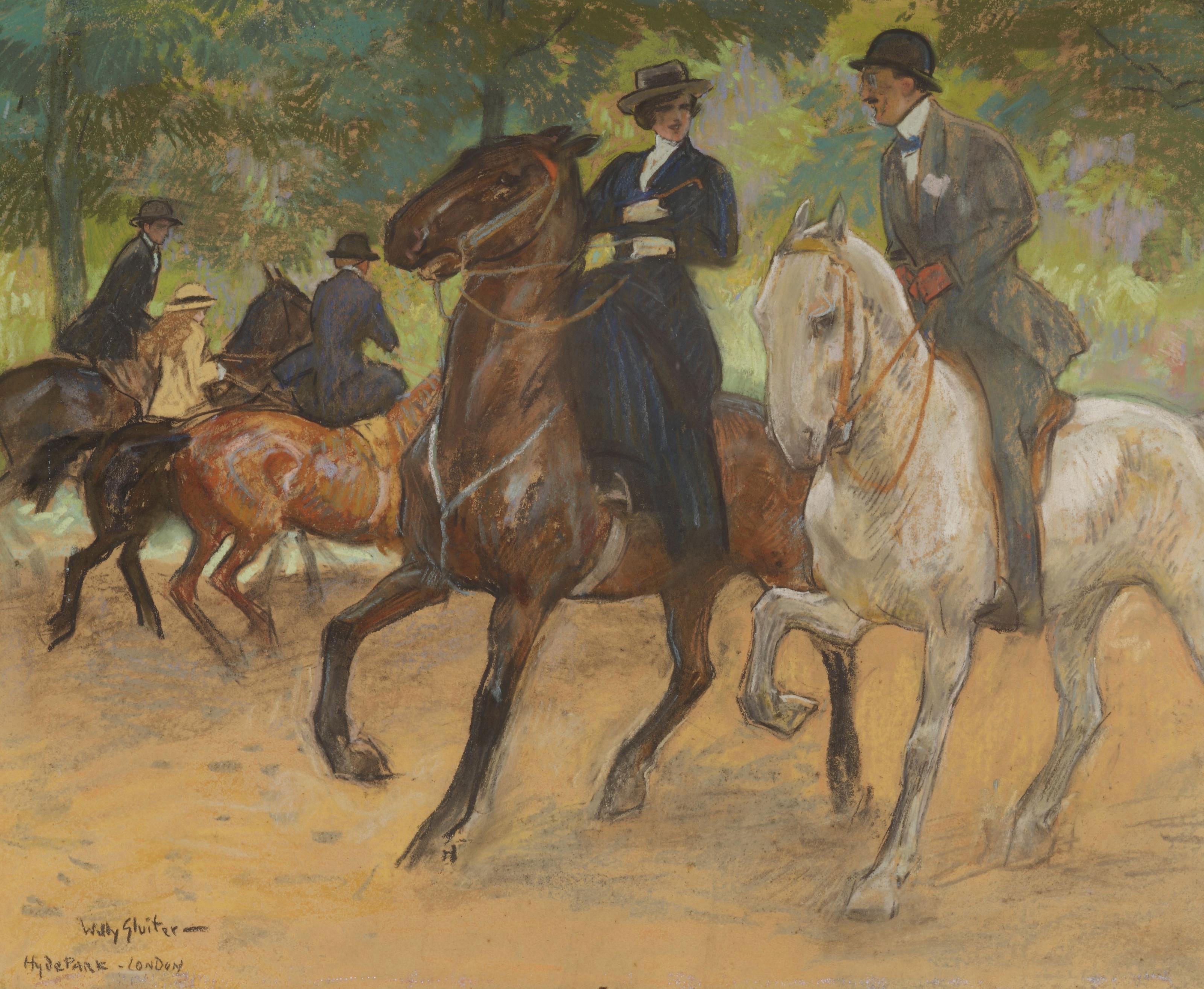 Willy Sluiter - Horse riding in Hyde Park, London