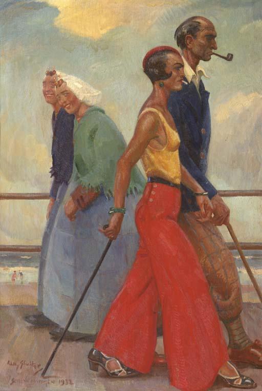 Willy Sluiter - Modern times: promenading on Scheveningen boulevard