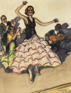 Willy Sluiter - Spaansche Danseres, Barcelona
