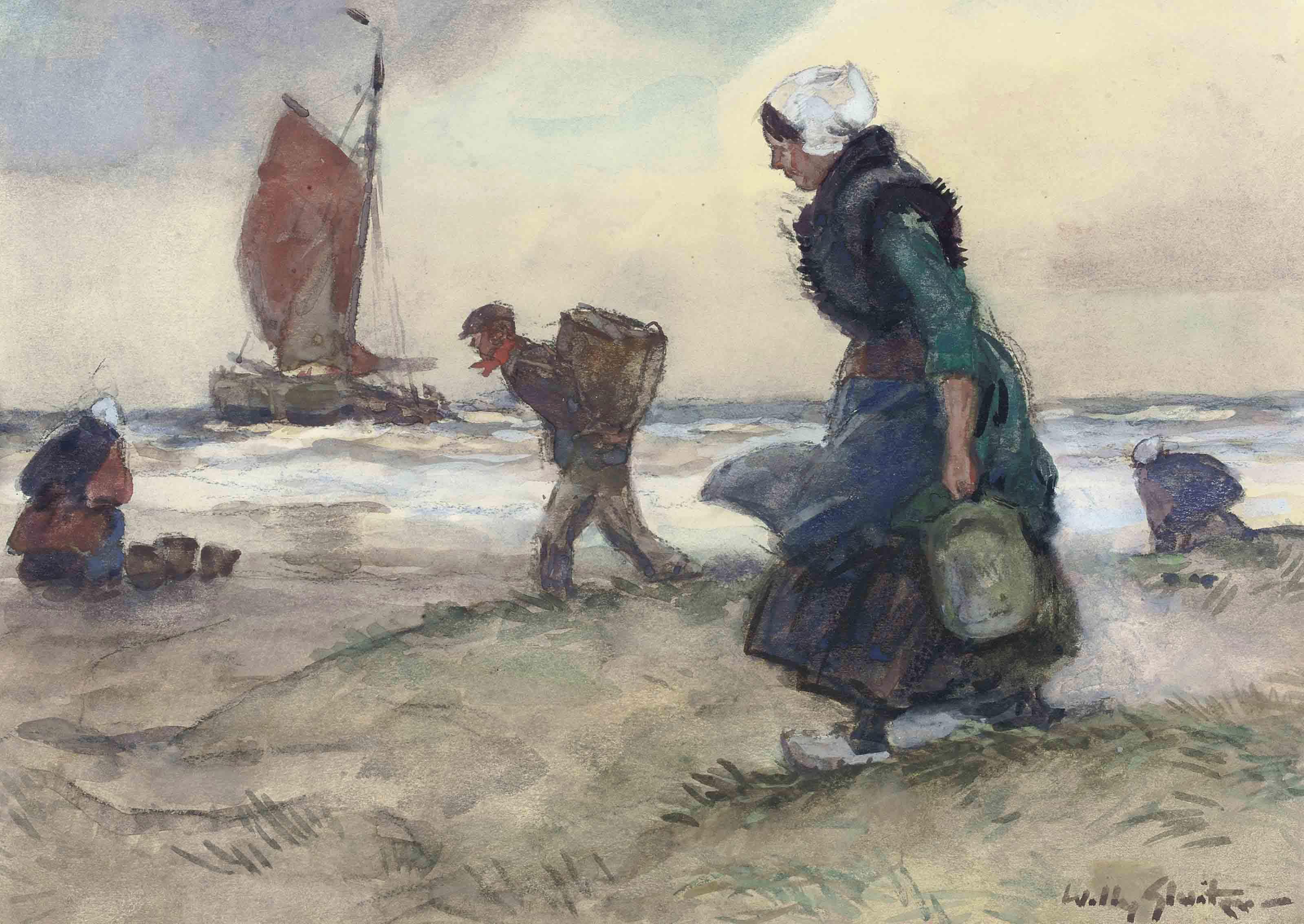 Willy Sluiter - The bait gatherers