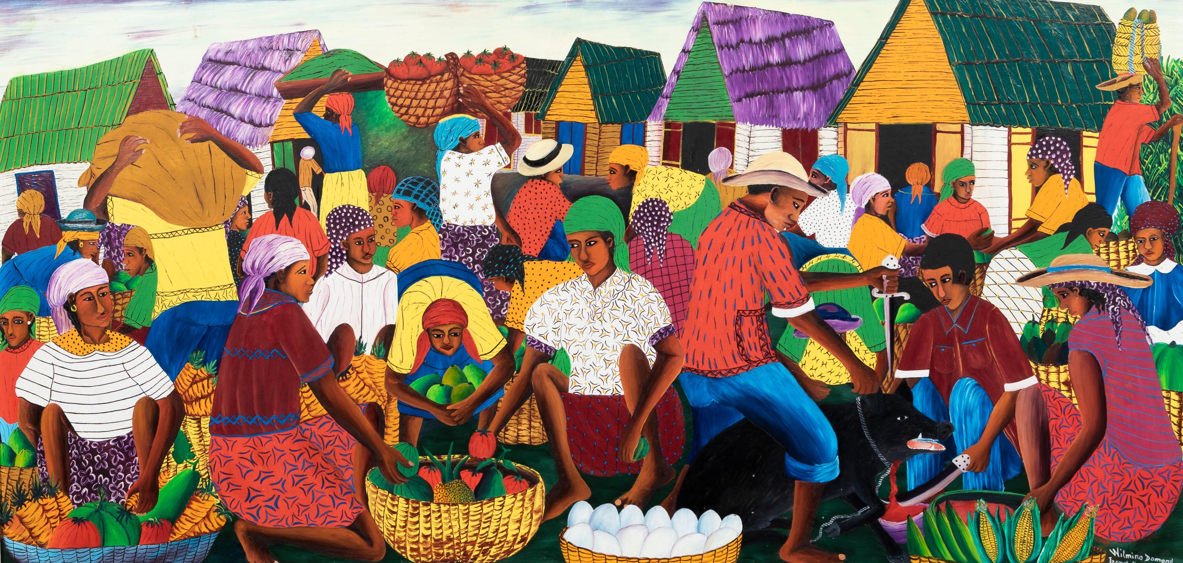 Wilmino Domond - Market Scene