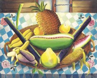 Wilson Bigaud - Still Life With Fruit