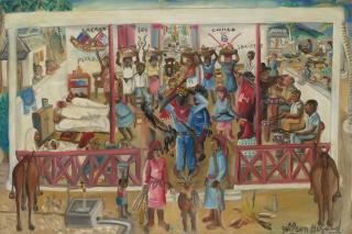 Wilson Bigaud - Untitled (Healing in the Vodou Temple)