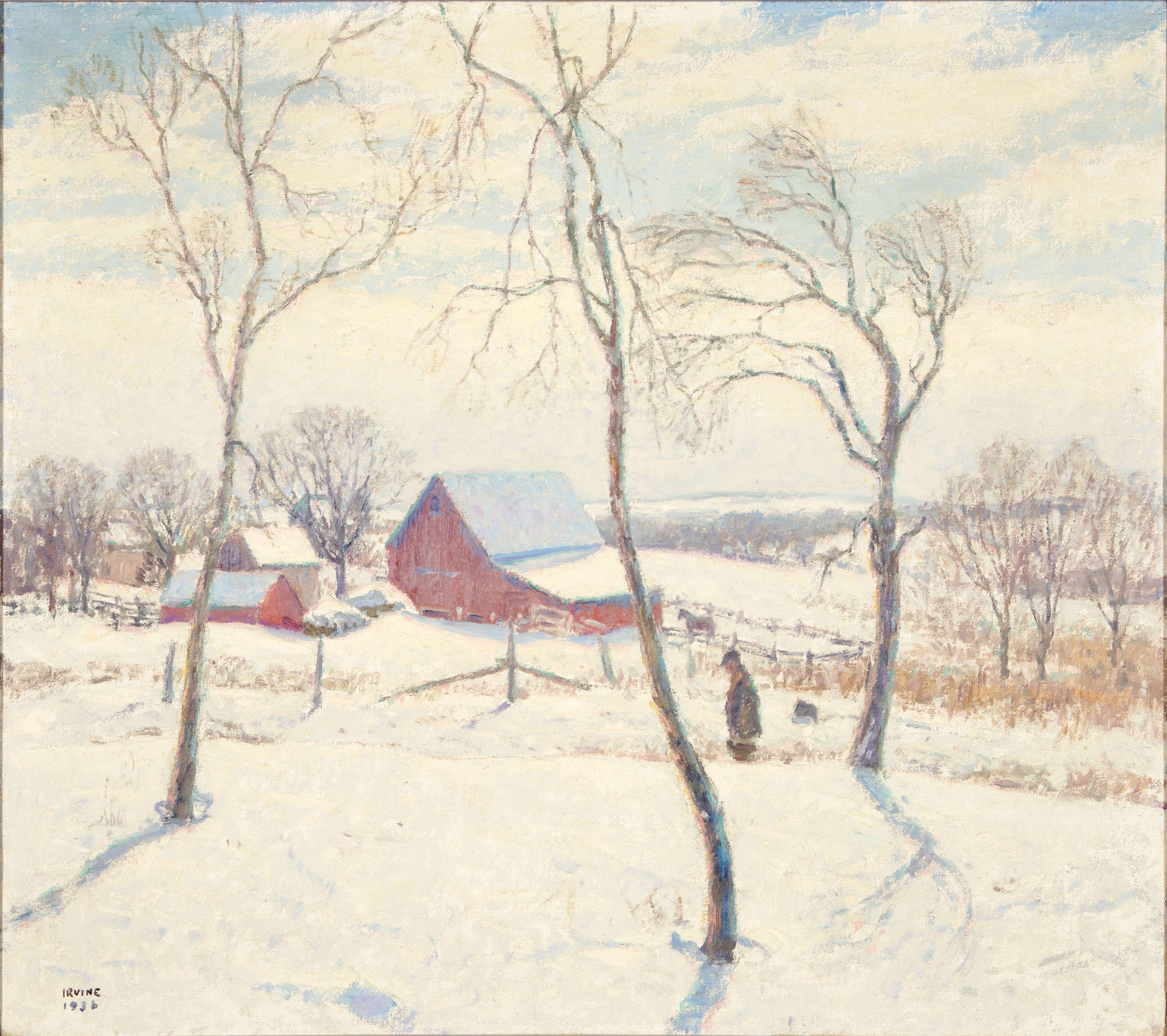 Wilson Henry Irvine - Farm in Winter, Axtell, Kansas