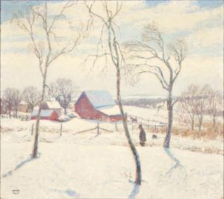 Wilson Henry Irvine - Farm in Winter, Axtell, Kansas
