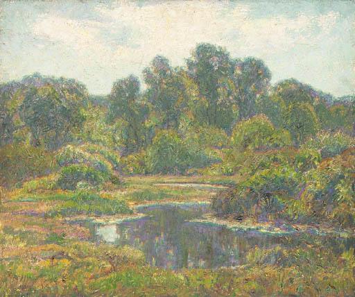 Wilson Henry Irvine - Up Seldon\'S Cove To The Pool, Connecticut